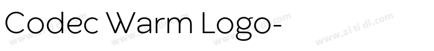 Codec Warm Logo字体转换